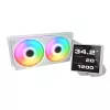 Kõik-ühes CPU vedelikjahuti Cougar Poseidon Vistek Pro 240, ARGB, 120 mm ventilaatorid, valge