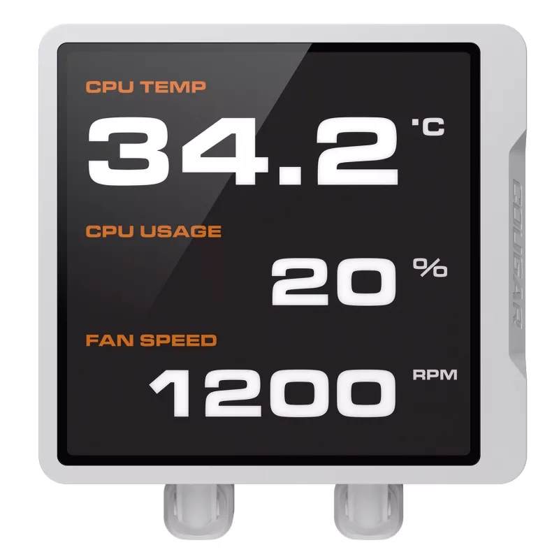 Kõik-ühes CPU vedelikjahuti Cougar Poseidon Vistek Pro 240, ARGB, 120 mm ventilaatorid, valge