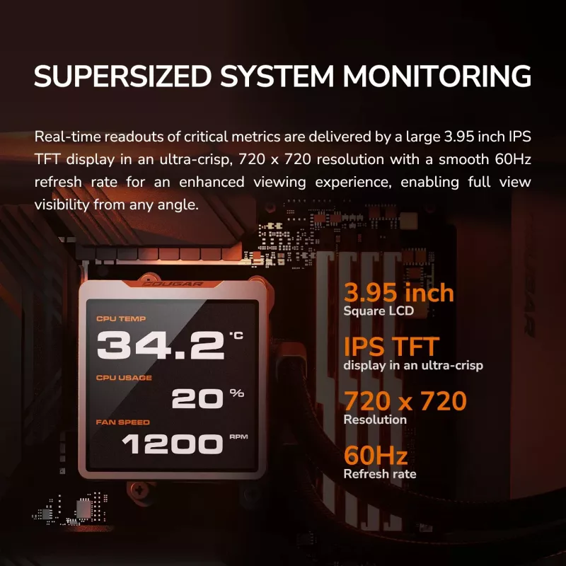 Kõik-ühes CPU vedelikjahuti Cougar Poseidon Vistek Pro 240, ARGB, 120 mm ventilaatorid, valge