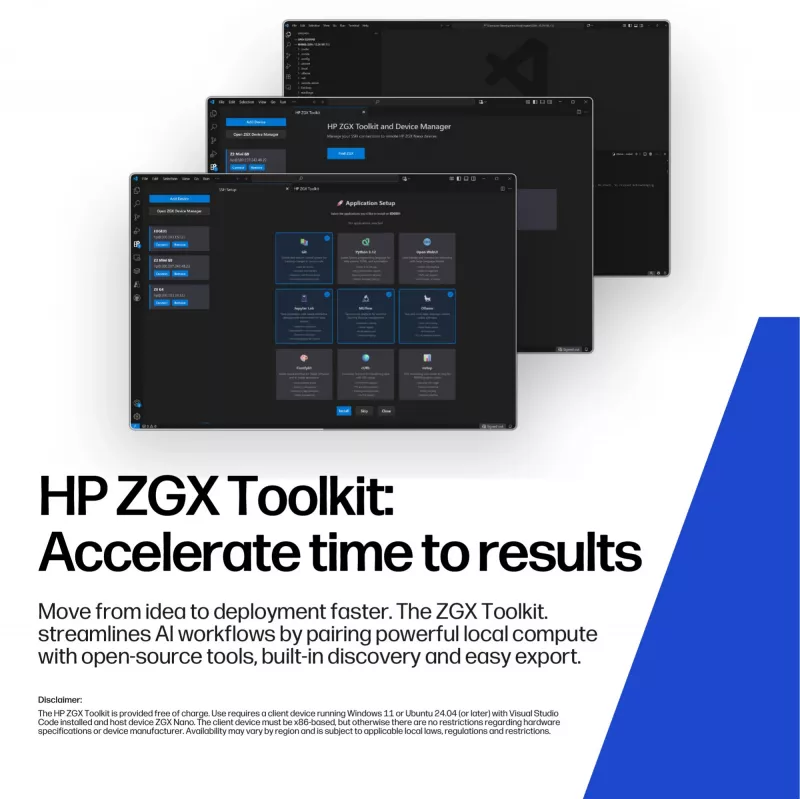 HP ZGX Nano G1n AI GB10 128 GB LPDDR5x-SDRAM 4 TB SSD Linux Mini PC tööjaam AI tööjaam, AI-arvuti Must