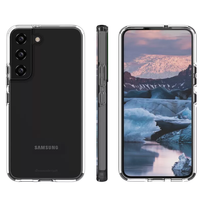 Telefonikate dbramante1928 Iceland Pro Samsung Galaxy S22 jaoks — läbipaistev, taaskasutatud plastist, 6,1-tollisele ekraanile