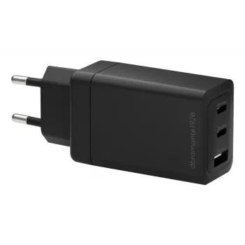 dbramante1928 re-charge IT ELi seinilaadija — 2× USB‑C 65W + 1× USB‑A, siseruumidesse, AC, must