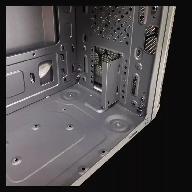 PC Micro Torni korpuse LC-Power 2004MB-V3, Micro-ATX/Mini-ITX, must, ülemine toiteplokk, toetab 2×3,5 tolli + 2×2,5 tolli, USB 3.2 Gen1