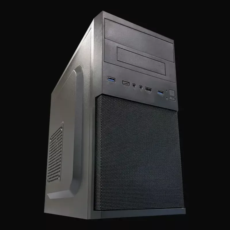 PC Micro Torni korpuse LC-Power 2004MB-V3, Micro-ATX/Mini-ITX, must, ülemine toiteplokk, toetab 2×3,5 tolli + 2×2,5 tolli, USB 3.2 Gen1
