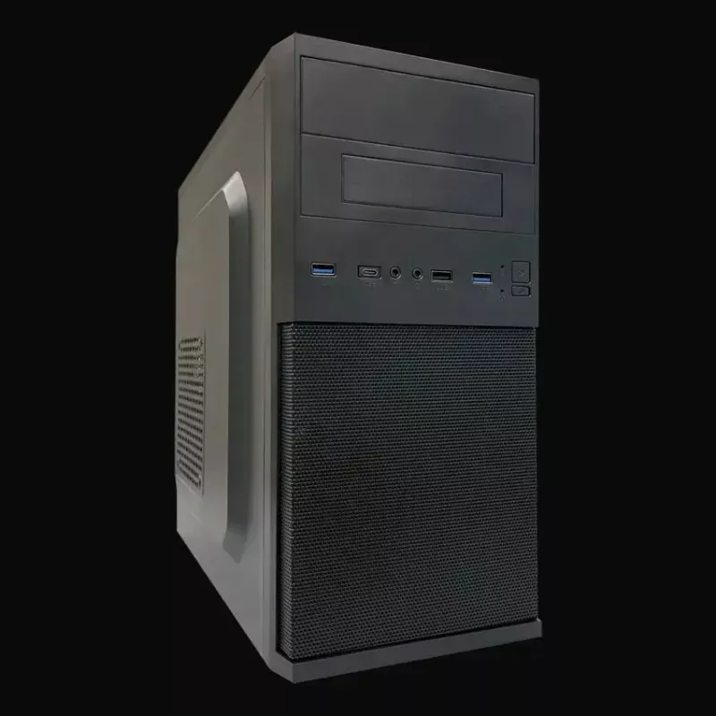PC Micro Torni korpuse LC-Power 2004MB-V3, Micro-ATX/Mini-ITX, must, ülemine toiteplokk, toetab 2×3,5 tolli + 2×2,5 tolli, USB 3.2 Gen1