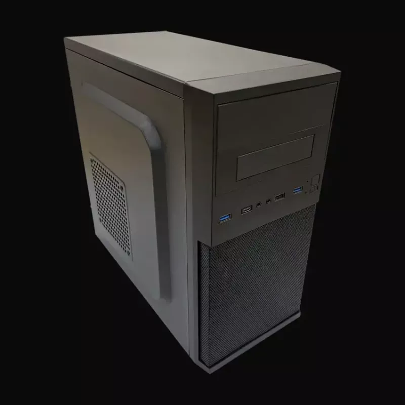 PC Micro Torni korpuse LC-Power 2004MB-V3, Micro-ATX/Mini-ITX, must, ülemine toiteplokk, toetab 2×3,5 tolli + 2×2,5 tolli, USB 3.2 Gen1