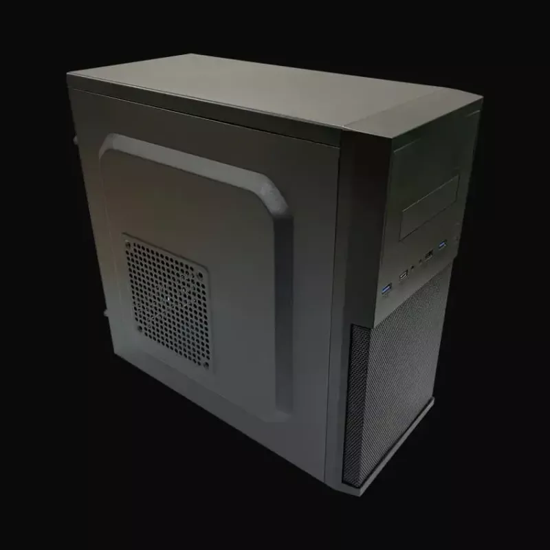 PC Micro Torni korpuse LC-Power 2004MB-V3, Micro-ATX/Mini-ITX, must, ülemine toiteplokk, toetab 2×3,5 tolli + 2×2,5 tolli, USB 3.2 Gen1