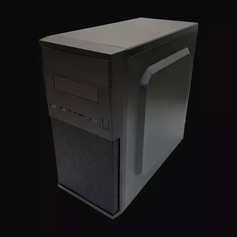PC Micro Torni korpuse LC-Power 2004MB-V3, Micro-ATX/Mini-ITX, must, ülemine toiteplokk, toetab 2×3,5 tolli + 2×2,5 tolli, USB 3.2 Gen1