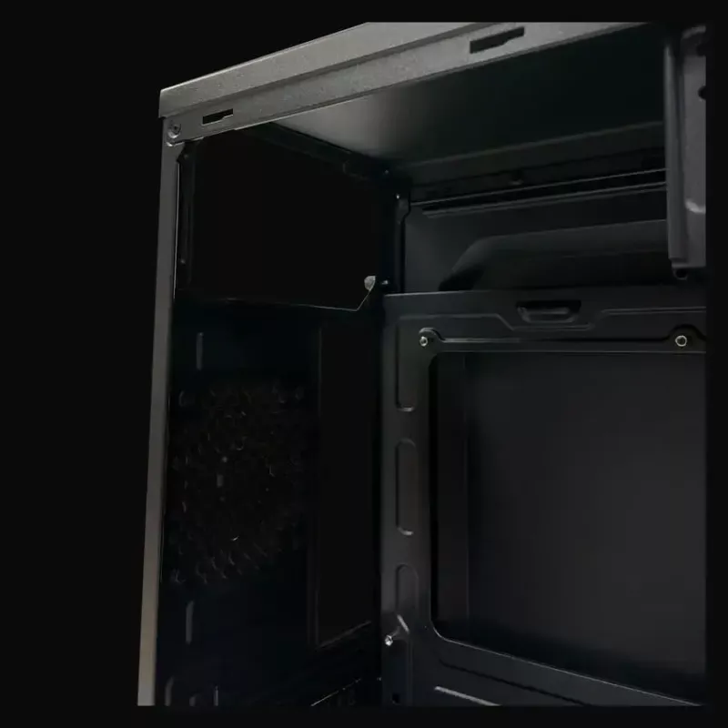 PC Micro Torni korpuse LC-Power 2004MB-V3, Micro-ATX/Mini-ITX, must, ülemine toiteplokk, toetab 2×3,5 tolli + 2×2,5 tolli, USB 3.2 Gen1