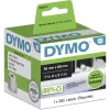 DYMO autentsed LabelWriter suured aadressisildid | 36 mm x 89 mm | Rull 260 tk | Must trükk valgele | LabelWriter sildiprinteritele
