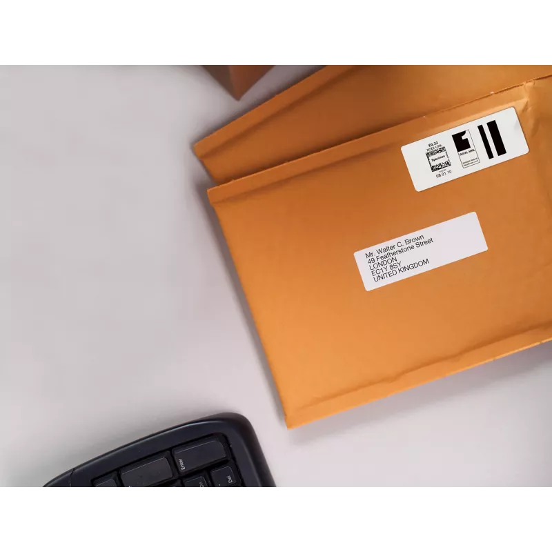 DYMO autentsed LabelWriter suured aadressisildid | 36 mm x 89 mm | Rull 260 tk | Must trükk valgele | LabelWriter sildiprinteritele