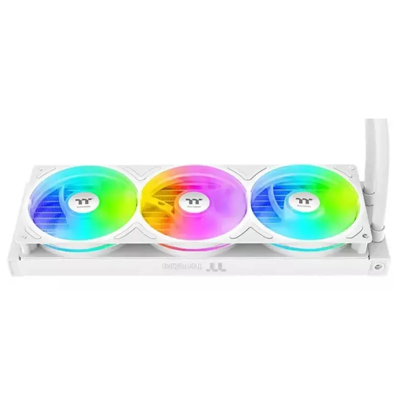 Kõik-ühes vedelikjahuti Thermaltake TH360 V3 Ultra ARGB — 3x 120 mm ventilaatorid, 500–2500 RPM, 12 V, valge