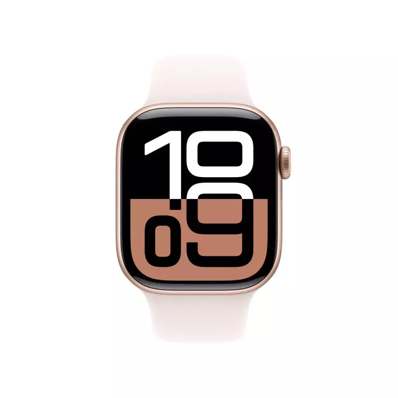 Apple Watch Series 10 GPS + Cellular 42 mm roosakuldne alumiiniumkorpuse light blush spordirihmaga M/L suurus