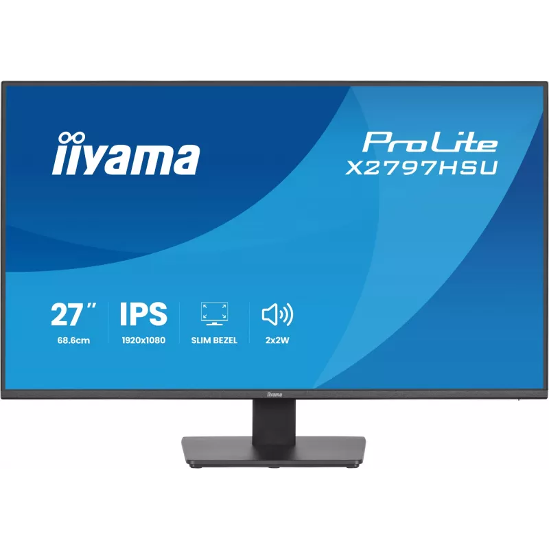 Arvutimonitor IIYAMA ProLite X2797HSU-B1 27 tolli (68,6 cm) Full HD 1920×1080 LED matt 4 ms USB 3.2 Gen 1 kõlarid VESA must