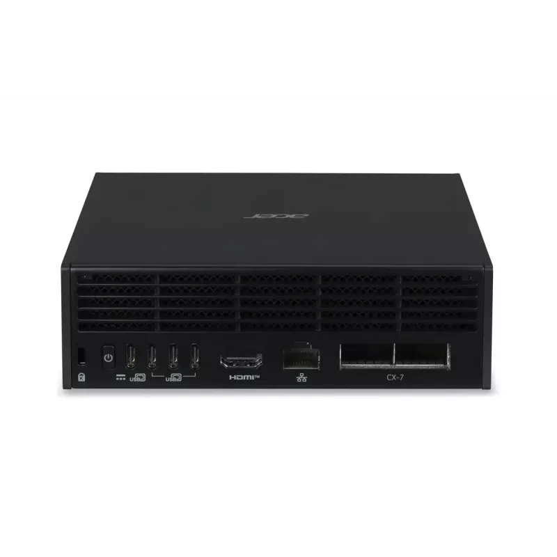 Mini-arvuti tööjaam Acer Veriton VGN100 GB10, 128 GB LPDDR5x, 4 TB SSD, NVIDIA Mustwell, DGX OS, must/hall