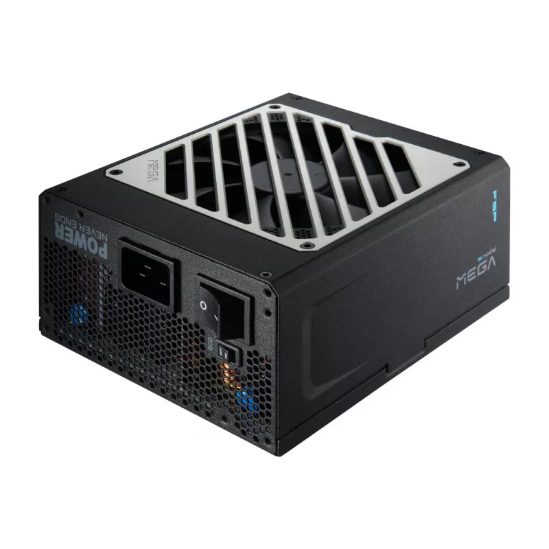 FSP MEGA TI 1350W toiteplokk ATX ATX3.1 Must, 1350 W, 100–240 V, 50/60 Hz, 8–15 A, 120 W, 1350 W