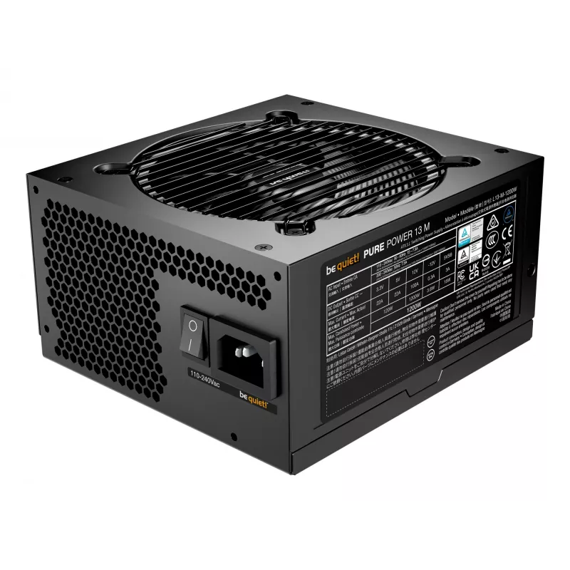 be quiet Pure Power 13 M | 1200 W toiteplokk 20+4 pin ATX Must