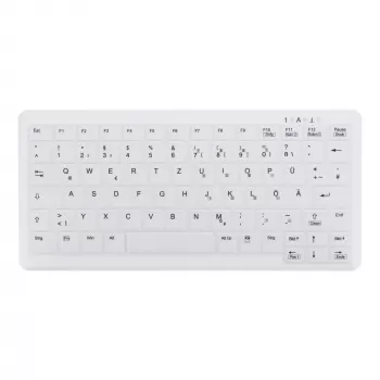 Contour Design Active Key Contour ClassicClean meditsiiniline klaviatuur IP68 Mini traadita valge DE C4110