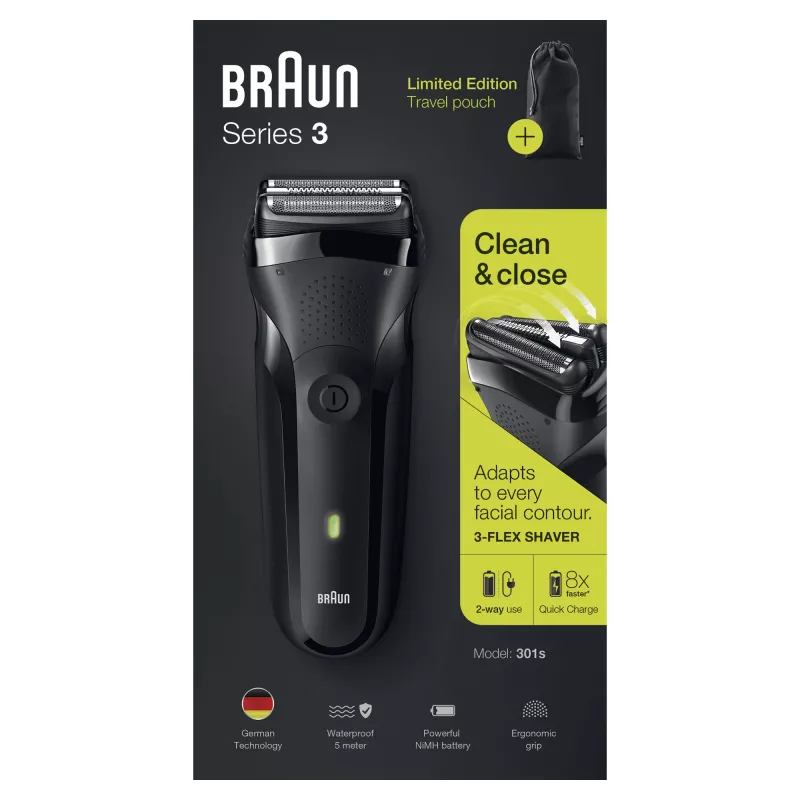 Braun Series 3 301s fooliumhabemenuga trimmer Must