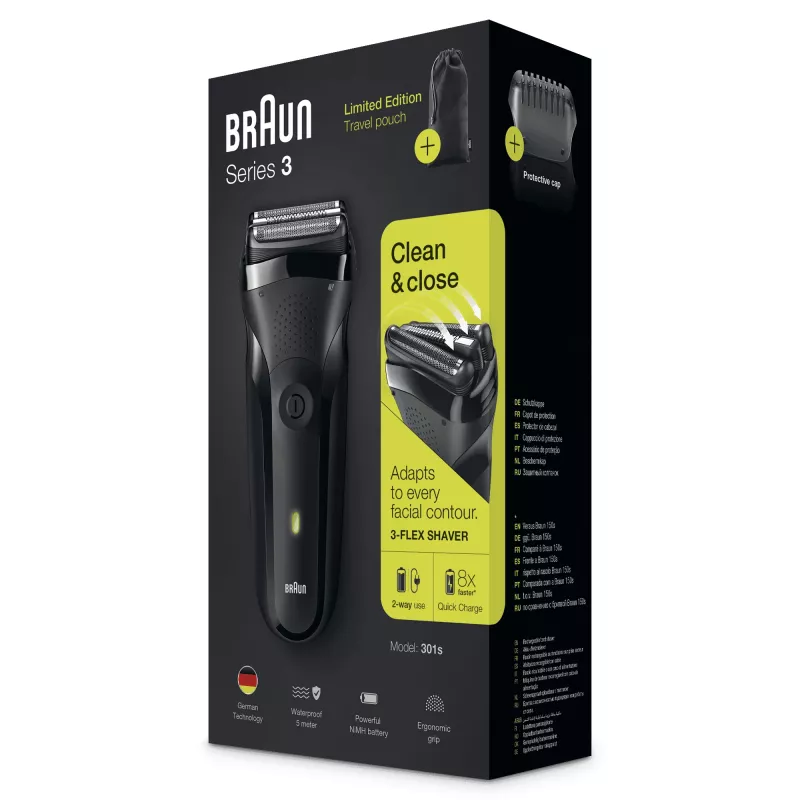 Braun Series 3 301s fooliumhabemenuga trimmer Must