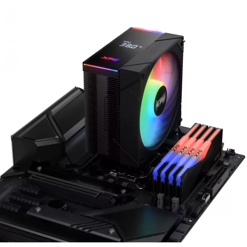 XPG MAESTRO PLUS 42SA CPU õhkjahuti, õhkjahuti, 12 cm, must