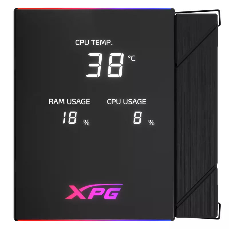 XPG MAESTRO PLUS 62DA protsessori õhkjahuti, Õhkjahuti, 12 cm, Must