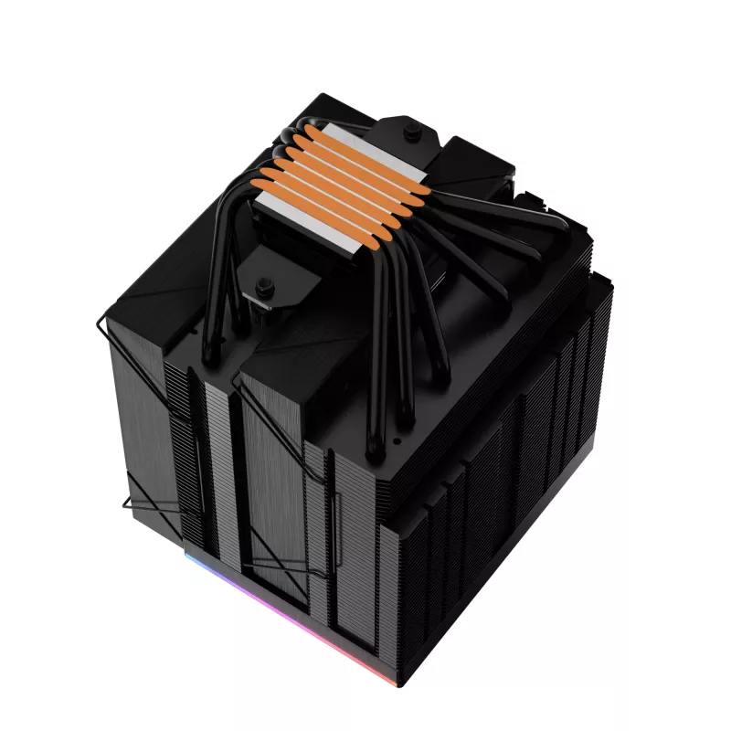 XPG MAESTRO PLUS 62DA protsessori õhkjahuti, Õhkjahuti, 12 cm, Must