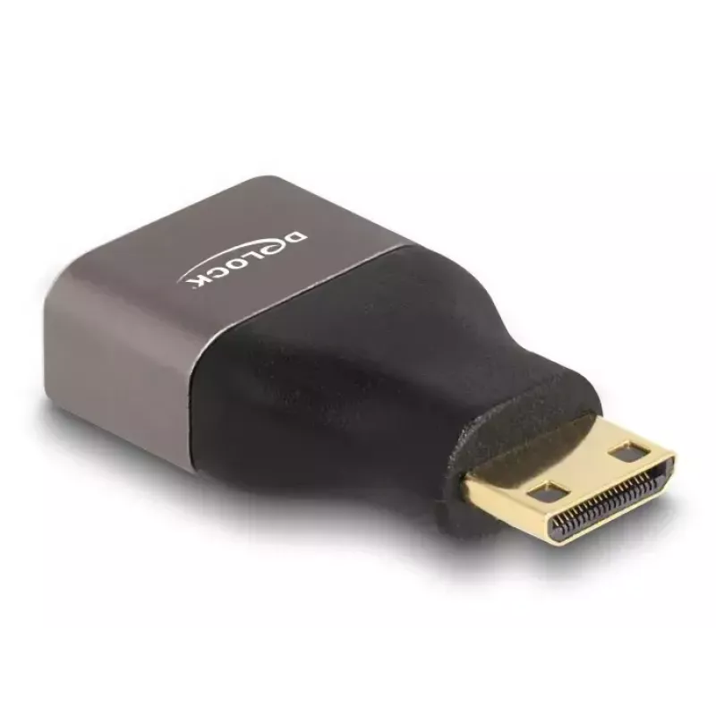 DeLOCK HDMI adapter Mini-C isane A emasele 8K 60 Hz hall metall