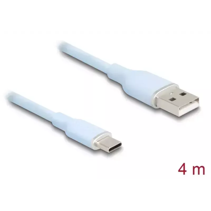 DeLOCK USB-kaabel USB 2.0 4 m USB A USB C sinine 81224