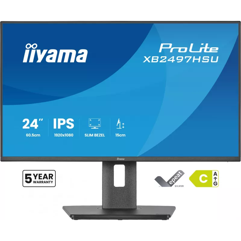 iiyama ProLite XB2497HSU-B1 arvutikuvar 60,5 cm (23,8 tolli) 1920 x 1080 pikslit Full HD LED Must