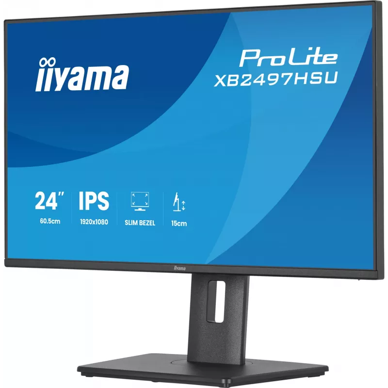 iiyama ProLite XB2497HSU-B1 arvutikuvar 60,5 cm (23,8 tolli) 1920 x 1080 pikslit Full HD LED Must