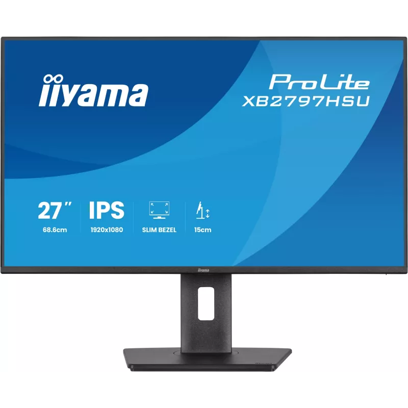 iiyama ProLite XB2797HSU-B1 arvutimonitor 68,6 cm (27 tolli) 1920 x 1080 pikslit Full HD LED Must