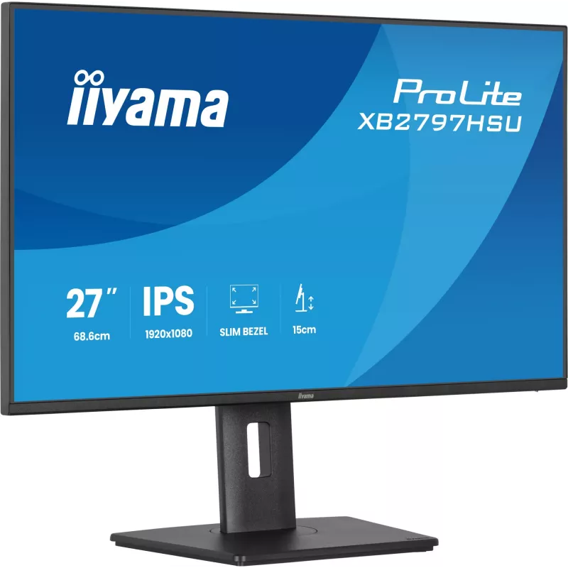 iiyama ProLite XB2797HSU-B1 arvutimonitor 68,6 cm (27 tolli) 1920 x 1080 pikslit Full HD LED Must