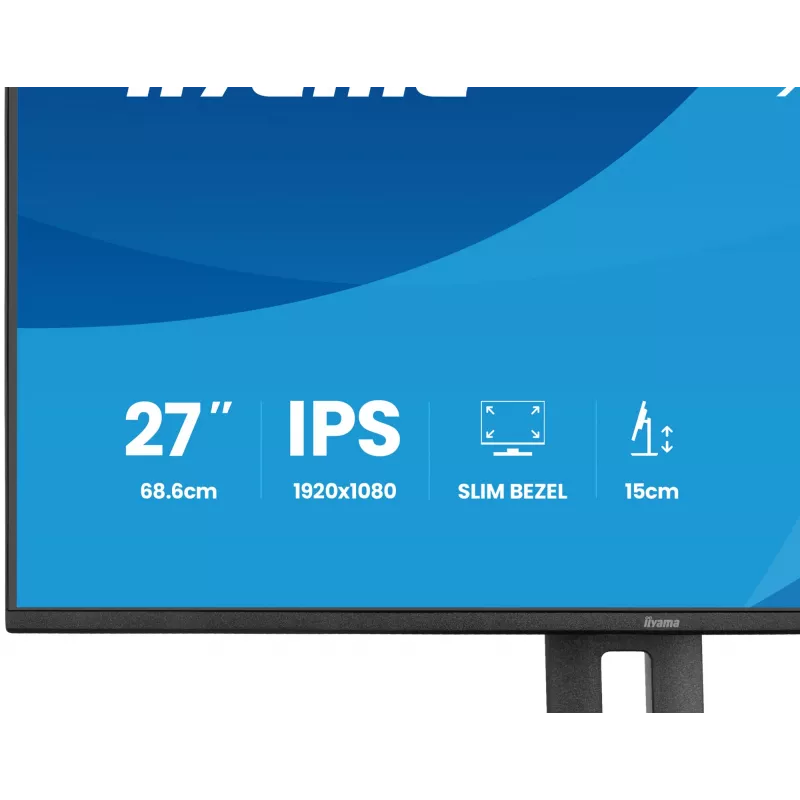 iiyama ProLite XB2797HSU-B1 arvutimonitor 68,6 cm (27 tolli) 1920 x 1080 pikslit Full HD LED Must