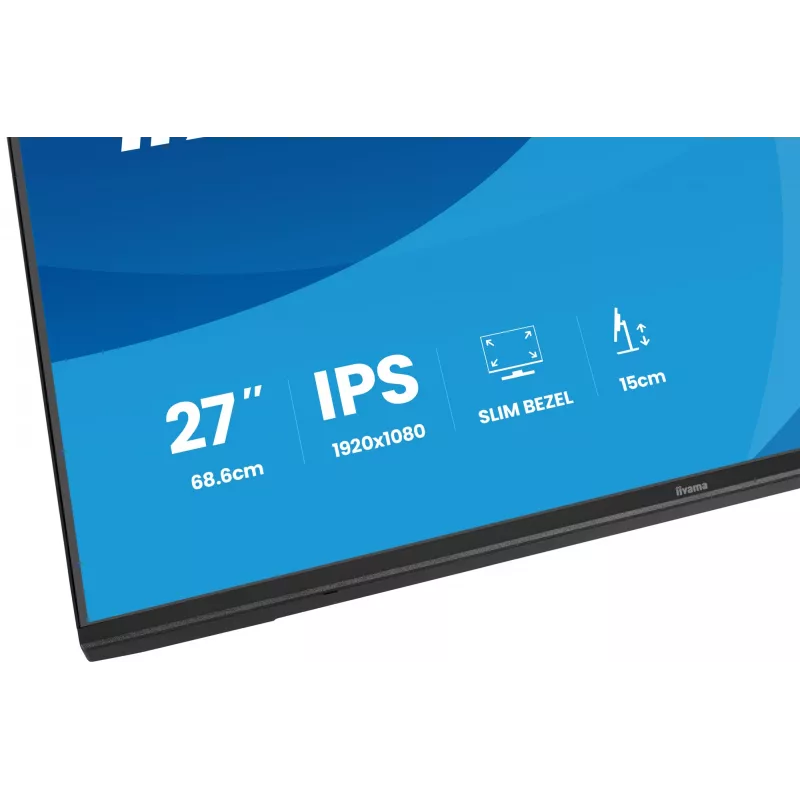 iiyama ProLite XB2797HSU-B1 arvutimonitor 68,6 cm (27 tolli) 1920 x 1080 pikslit Full HD LED Must