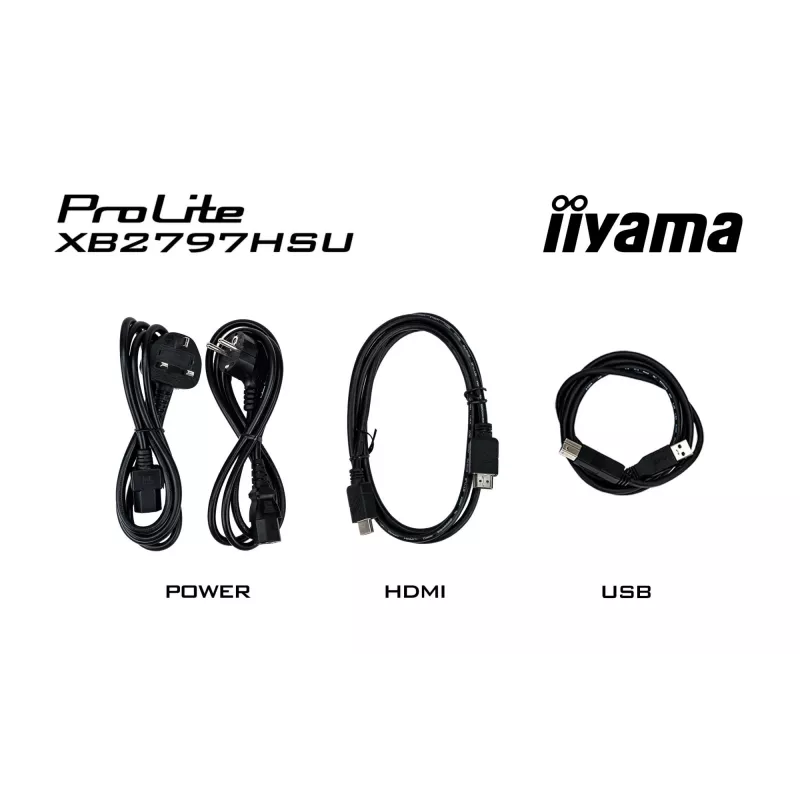iiyama ProLite XB2797HSU-B1 arvutimonitor 68,6 cm (27 tolli) 1920 x 1080 pikslit Full HD LED Must