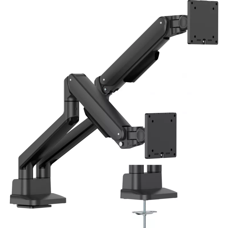 Monitor desk mount IIYAMA DS4002C-B1 for 61–81.3 cm (24–32 inch) screens, VESA 75×75–100×100, clamp/grommet, Must