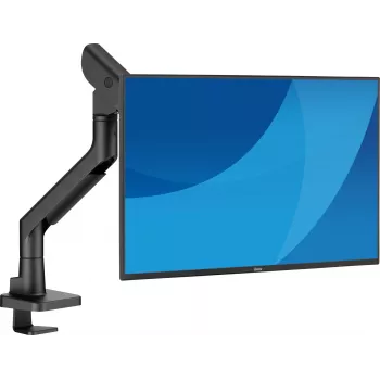 Monitor desk mount IIYAMA DS6001C-B1 for 49 inch (124.5 cm) screens, clamp/grommet, VESA 75x75–100x100, height adjustable, tilt -60–50°, Must