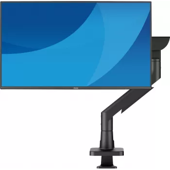 Monitor desk mount IIYAMA DS6001C-B1 for 49 inch (124.5 cm) screens, clamp/grommet, VESA 75x75–100x100, height adjustable, tilt -60–50°, Must