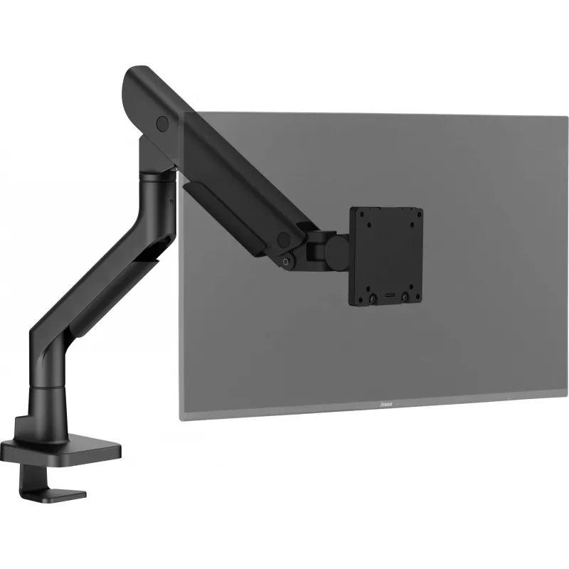 Monitor desk mount IIYAMA DS6001C-B1 for 49 inch (124.5 cm) screens, clamp/grommet, VESA 75x75–100x100, height adjustable, tilt -60–50°, Must