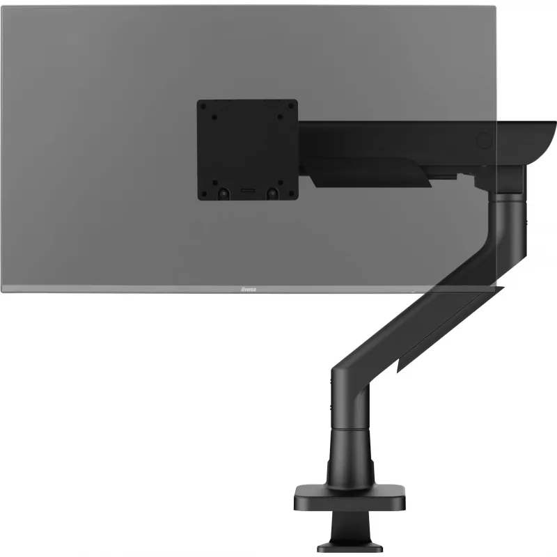 Monitor desk mount IIYAMA DS6001C-B1 for 49 inch (124.5 cm) screens, clamp/grommet, VESA 75x75–100x100, height adjustable, tilt -60–50°, Must