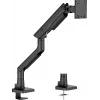 Monitor desk mount IIYAMA DS6001C-B1 for 49 inch (124.5 cm) screens, clamp/grommet, VESA 75x75–100x100, height adjustable, tilt -60–50°, Must