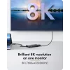 ICY BOX Adapter USB USB-C to 3x HDMI, USB 3.2 Gen 2 (3.1 Gen 2) USB-C, HDMI, 10000 Mbit/s, 144 Hz, 3840 x 2160, 7680 x 4320, 7680 x 4320 pikslit