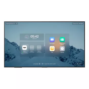 Yealink MeetingDisplay 65 tolli 65-tolline 4K UHD IPS Android 13 koosolekukuvar sisseehitatud kõlaritega, 3840×2160, VESA 400×400