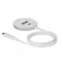 Juhtmevaba laadija club 3d CAC-3026 25W Qi2 magnetiline pad, Qi 2.2 MagSafe ühilduv, 1 m kaabel, valge
