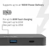 KVM-lüliti club 3d Dual USB-C HDMI-le, 2 pordiga, 4K UHD 3840x2160, USB-C konsool, 65W PD, must