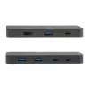 KVM-lüliti club 3d Dual USB-C HDMI-le, 2 pordiga, 4K UHD 3840x2160, USB-C konsool, 65W PD, must