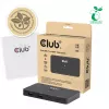 KVM-lüliti club 3d Dual USB-C HDMI-le, 2 pordiga, 4K UHD 3840x2160, USB-C konsool, 65W PD, must