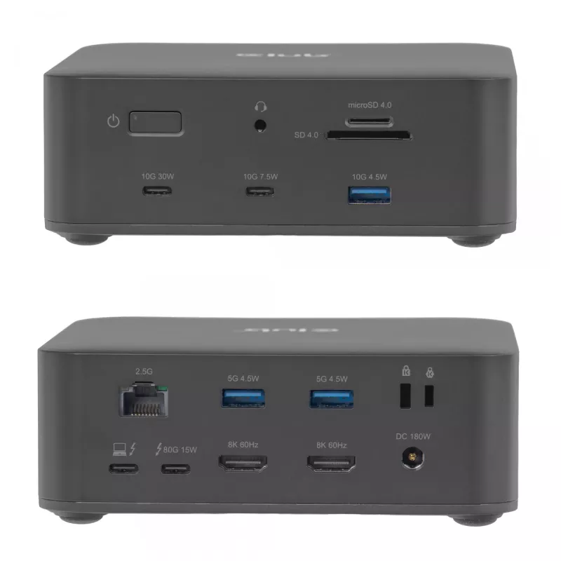 Dokkimisjaam CLUB3D CSV-2562 Thunderbolt 5, M.2 SSD, 2×HDMI 8K60Hz, 180W, 120 Gbit/s