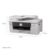 Multifunktsionaalne tindiprinter Brother MFC-J6760DW — A3, 1200 x 4800 DPI, 31 lk/min, Wi‑Fi, Ethernet